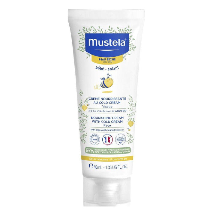 موستيلا - كريم مغذي مع كريم بارد للوجه (40 مل) | Mustela - kidzmarket