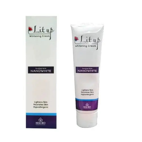 كريم تفتيح البشرة
ماكرو لت أب
كريم نانو وايت
تفتيح البقع الداكنة
Whitening face cream
NanoWhite skin brightener
Dark spot remover
Macro Lit Up