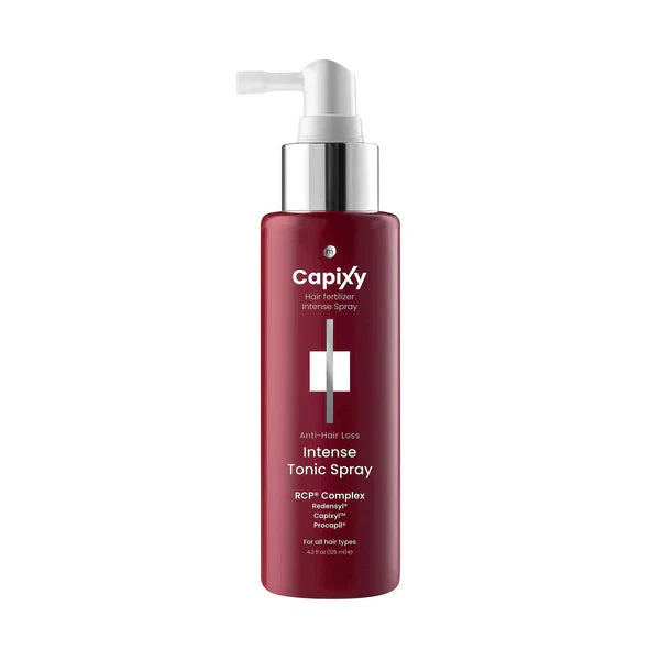 بخاخ كابكسي للشعر
علاج تساقط الشعر المكثف
بخاخ لتحفيز نمو الشعر
Hair tonic spray
Intense hair loss treatment
Capixy hair growth spray