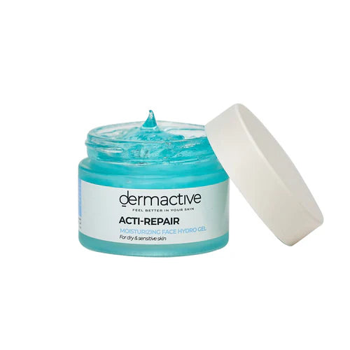 جل مرطب درماكتيف
ترطيب البشرة الحساسة
جل للبشرة المختلطة
Dermactive hydro gel
Face repair gel
Hydrating gel for sensitive skin