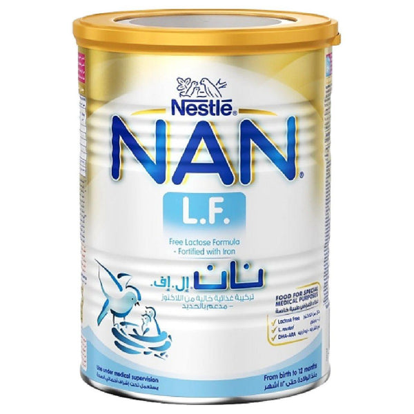 Lactose-Free Formula
Baby Milk
Nan LF
Sensitive Tummies
حليب خالي من اللاكتوز
حليب أطفال
نان إل إف
لبطن حساسة