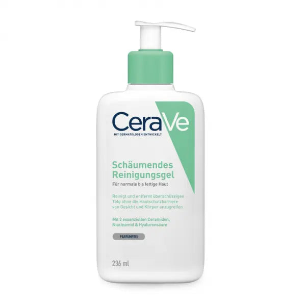 غسول سيرافي للبشرة الدهنية
غسول رغوي للوجه
تنظيف عميق للبشرة
CeraVe foaming cleanser
Face wash for oily skin
Deep cleansing foaming wash