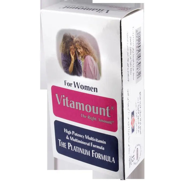 فيتامينات للنساء
مكمل غذائي للسيدات
توازن هرموني
طاقة ونضارة
Women multivitamin
Energy booster
Hormonal support
Vitamount