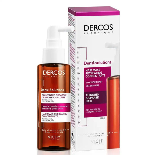 ديركوس لتكثيف الشعر
محلول إعادة كثافة الشعر
علاج الشعر الخفيف
Dercos hair mass concentrate
Hair density concentrate
Densi-Solutions hair treatment