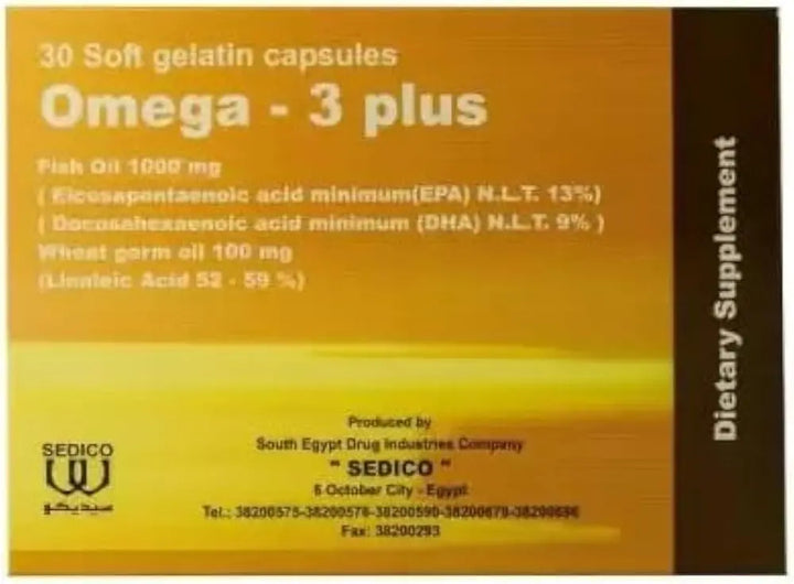 أوميغا 3
صحة القلب
مكمل غذائي
Omega 3
Heart support
Brain health