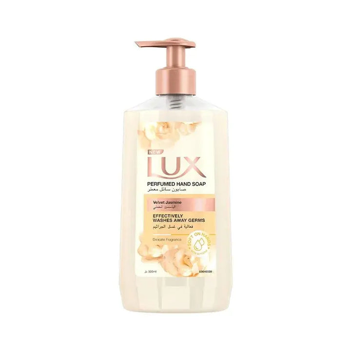 غسول يدين
لوكس
رائحة الياسمين
ترطيب اليدين
Hand wash
Velvet jasmine
Moisturizing soap
Lux soap