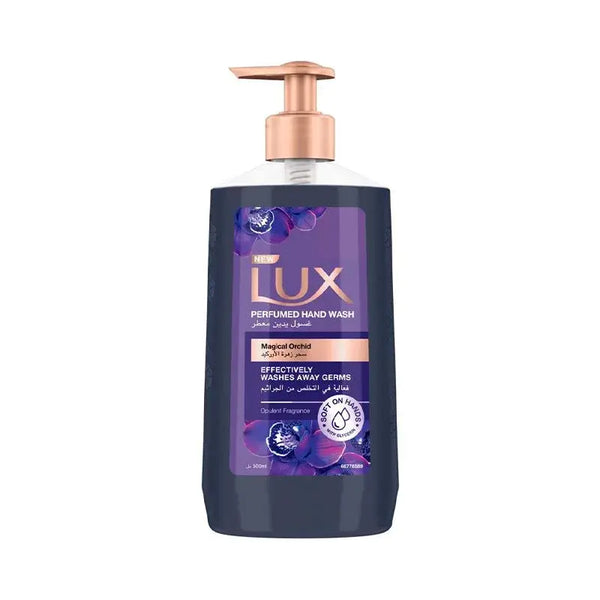 غسول يدين
لوكس
رائحة الأوركيد
عناية اليدين
Lux hand wash
Orchid scent
Perfumed soap
Moisturizing hand wash