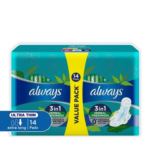 فوط صحية طويلة جدا من اولويز (14 قطعة) | Always