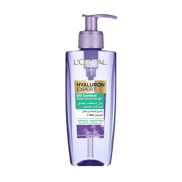 غسول للبشرة الدهنية
حمض الهيالورونيك
تنظيف عميق
تقليل الإفرازات الدهنية
Oil control cleanser
Hyaluronic acid face wash
Deep cleansing gel
Oily skin solution