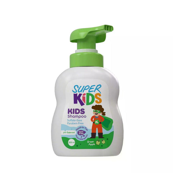 شامبو سوبر كيدز للأطفال برائحة التفاح الأخضر (300 ملل) | Super Kids - kidzmarket