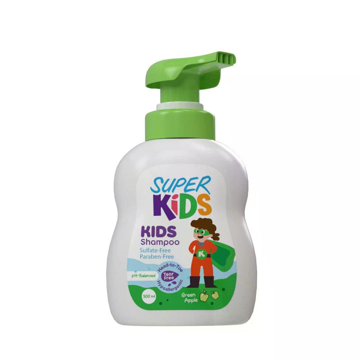 شامبو سوبر كيدز للأطفال برائحة التفاح الأخضر (300 ملل) | Super Kids - kidzmarket