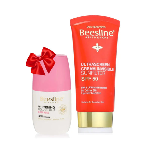 كريم واقي شمس بزلين
بزلين رول أون وردي
واقي شمس SPF50
Beesline sun cream SPF50
Rose roll-on deodorant
Sun protection offer
