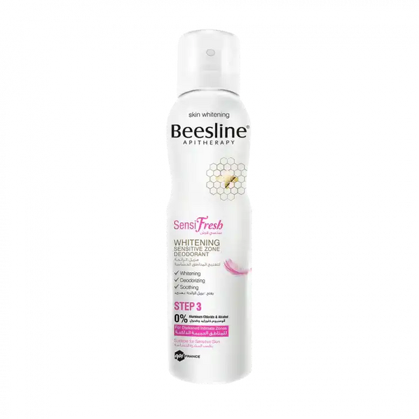 مزيل عرق للمناطق الحساسة
تفتيح المناطق الحساسة
بزلين سينسيفريش
Beesline deodorant
sensitive zone whitening
intimate deodorant