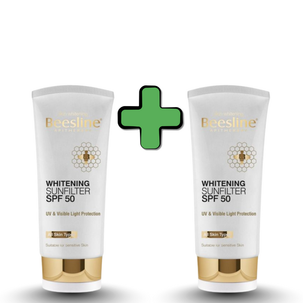 بيزلين, واقي شمس, تفتيح البشرة, SPF 50, خالي من البارابين, حماية من الشمس, عناية يومية
Beesline, sunscreen, SPF 50, whitening sunblock, sun protection, skin brightening, UVA UVB defense