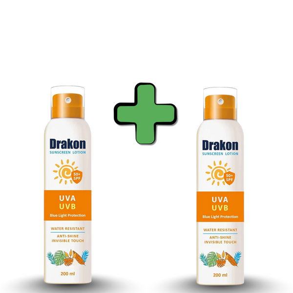 دراكون, واقي شمس, حماية من الشمس, لوشن واقي, عناية بالبشرة, ترطيب, مقاوم للماء
Drakon, sunscreen lotion, SPF protection, sunblock, skincare, UVA UVB, moisturizing lotion