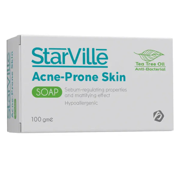 صابونة حب شباب
عناية بالبشرة الدهنية
صابونة علاج حب الشباب
acne soap
acne prone skin cleanser
Starville acne soap