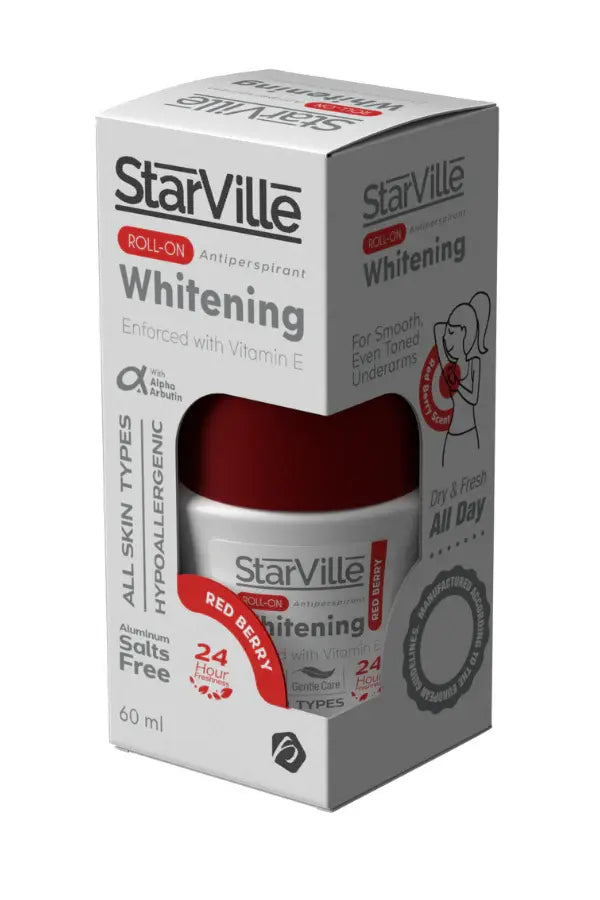 مزيل عرق
تفتيح الابط
ستارفيل توت
whitening roll on
redberry deodorant
underarm brightening