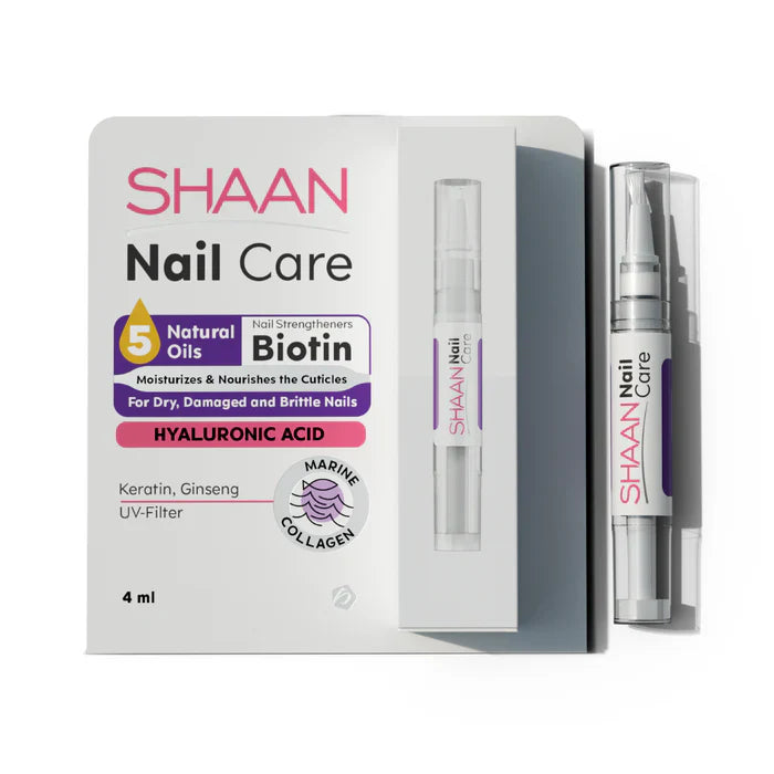 عناية الأظافر شان 4 مل
تقوية الأظافر شان
مرطب الأظافر شان 4 مل
Shaan Nail Care
Shaan Nail Strengthener
Nail Moisturizer Shaan