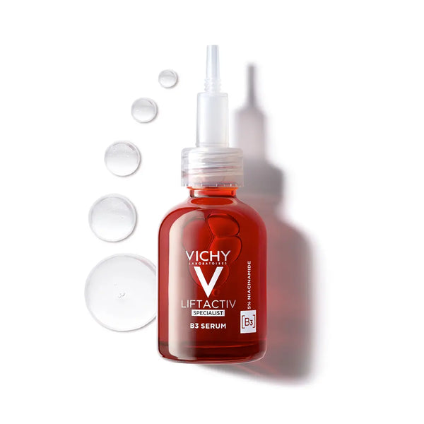 فيشي سيروم للبقع الداكنة
سيروم ليفت أكتيف
علاج البقع الداكنة على البشرة
Vichy Liftactiv B3 Dark Spots Serum
Dark spots treatment serum
Skin brightening serum