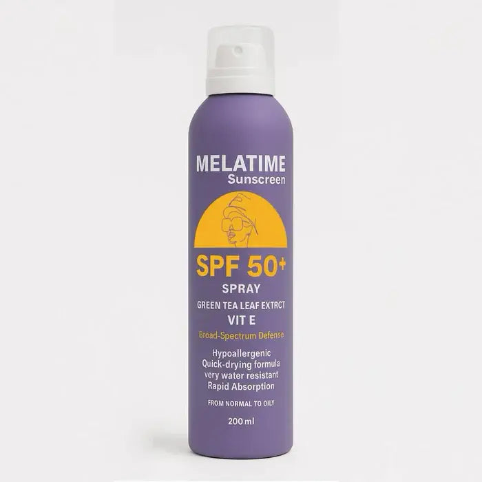 واقي شمس بخاخ
واقي شمس سريع الامتصاص
واقي شمس للوجه والجسم
Sunscreen spray SPF 50+
Broad spectrum sun protection
Lightweight sun spray