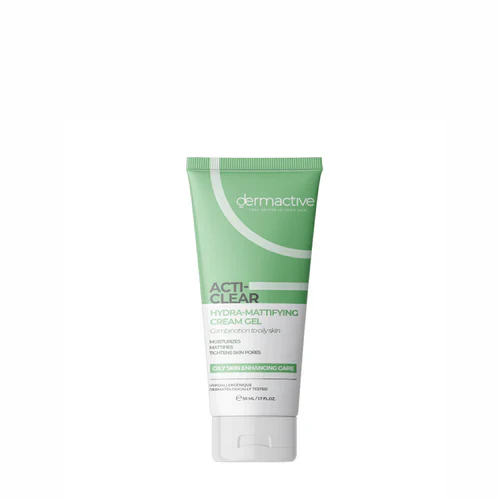 جل ديرماكتيف المات المرطب
جل ACTI-CLEAR لتنظيم دهون البشرة
جل تصحيح البشرة من ديرماكتيف
Dermactive ACTI-CLEAR hydra-mattifying gel
Mattifying gel for oily skin
Dermactive oil control gel