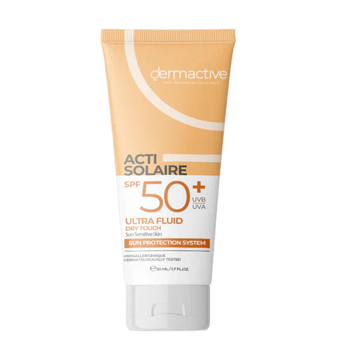 واقي شمس درماكتيف
واقي شمس للبشرة الدهنية
افضل واقي شمس طبي
Dermactive sunscreen
SPF 50 ultra fluid
best sunscreen for oily skin