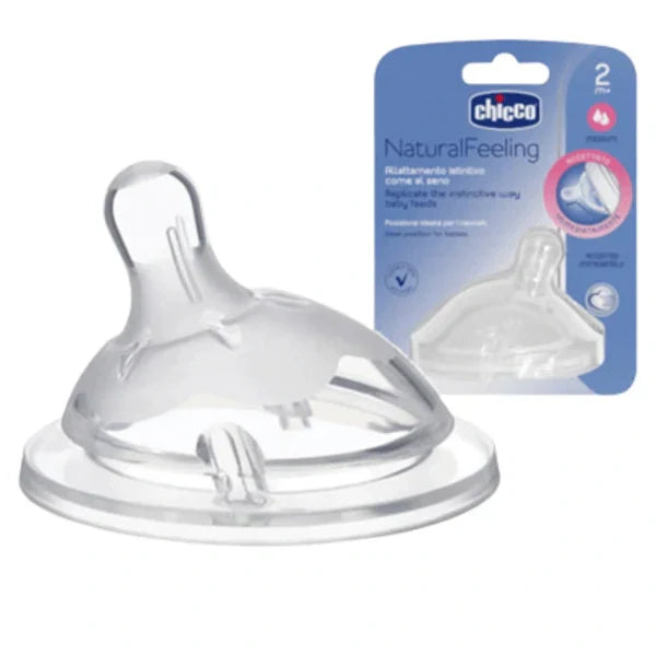 حلمة رضاعة شيكو 1+ شهر​
حلمة شيكو ناتشورال فيلينج​
حلمة سيليكون لتدفق متوسط​
Chicco Natural Feeling Nipple 1+ Month​
Chicco Silicone Nipple Medium Flow​
Baby Bottle Nipple for 1 Month+​