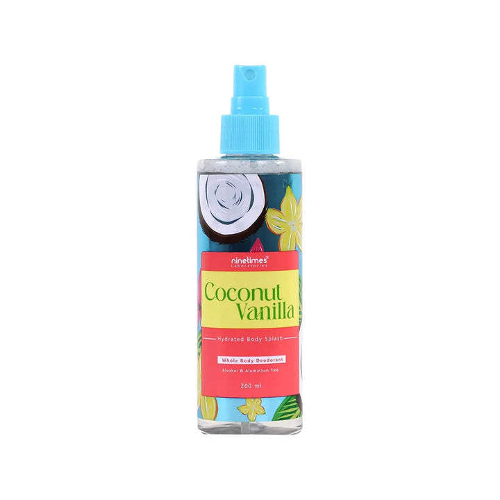بودي سبلاش بجوز الهند
معطر جسم ناعم
ninetimes للجسم
رائحة جوز الهند
Coconut Body Splash
Tropical Body Mist
ninetimes Fragrance
Coconut Scent