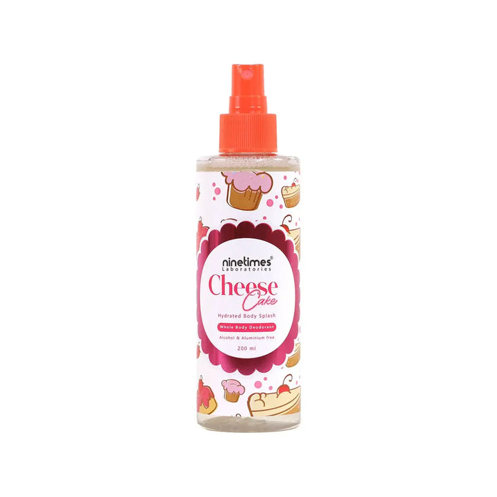 بودي سبلاش تشيز كيك
معطر جسم حلو
ninetimes للجسم
رائحة الحلويات
Cheesecake Body Splash
Sweet Body Mist
ninetimes Fragrance
Dessert Scent