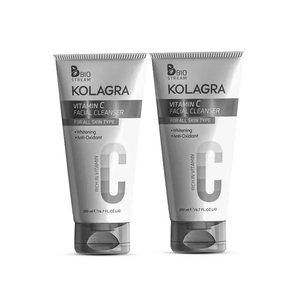 غسول كولاجرا للوجه 1+1
غسول كولاجرا فيتامين سي 200 مل
غسول كولاجرا للبشرة​
Kolagra facial wash 1+1
Kolagra vitamin C facial cleanser 200ml
Kolagra face wash​