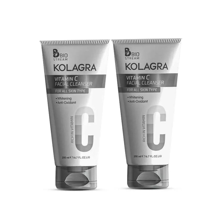 غسول كولاجرا للوجه 1+1
غسول كولاجرا فيتامين سي 200 مل
غسول كولاجرا للبشرة​
Kolagra facial wash 1+1
Kolagra vitamin C facial cleanser 200ml
Kolagra face wash​