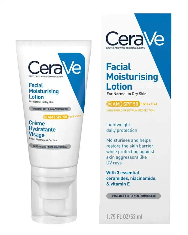 لوشن سيرافي صباحي
كريم مرطب مع واقي شمس
ترطيب وحماية من الشمس
CeraVe AM moisturizer
Face lotion with sunscreen
Daily moisturizer with SPF