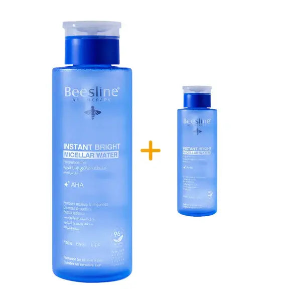 مزيل مكياج بزلين
ميسلار ووتَر للتفتيح
مزيل شوائب البشرة
Beesline micellar water
Brightening makeup remover
Deep cleansing water